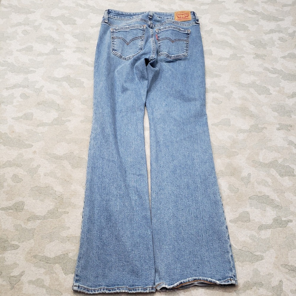 Levi's Jeans Womens 28 Blue Super low Boot Denim Medium Wash Stretch - Picture 11 of 13